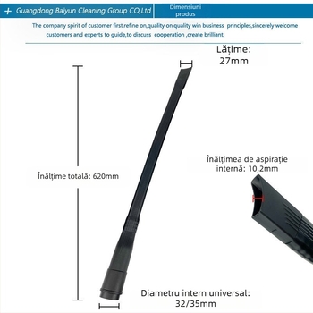 Accesorii pentru aspirator Thought – duză plată, din plastic, pentru uz casnic, compatibilă cu duza plată mică extinsă