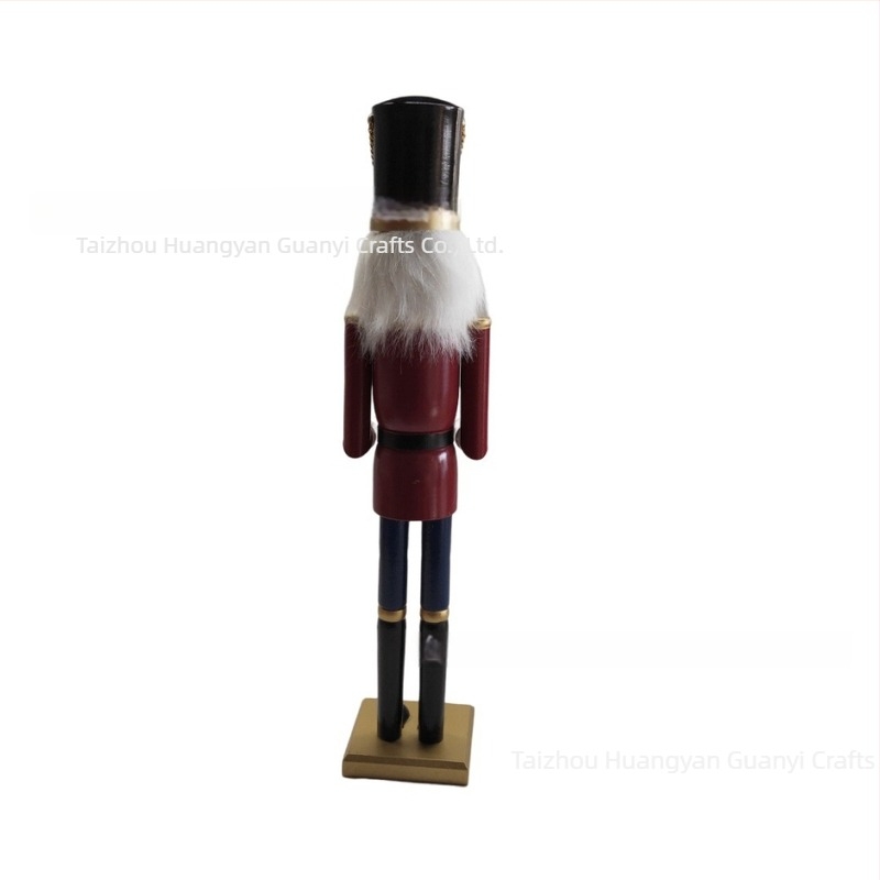 Ornament din lemn cu Nutcracker Soldier – lemn turnat (Turned Wood) – Cadou de Crăciun, Cadou festiv
