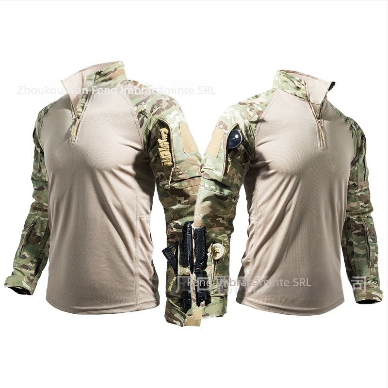 Wind Uniformă de instruire militară camuflaj, țesătură din bumbac amestec, evacuare umezeală, model camuflaj, vară-primăvară, adulți bărbați