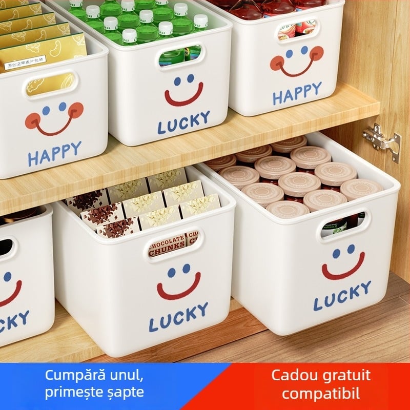 Cutie de depozitare, modelul 7979, material PP, capacitate 45L, pentru șosete, pulovere și produse cosmetice, potrivită pentru living, dormitor și birou, stil modern minimalist