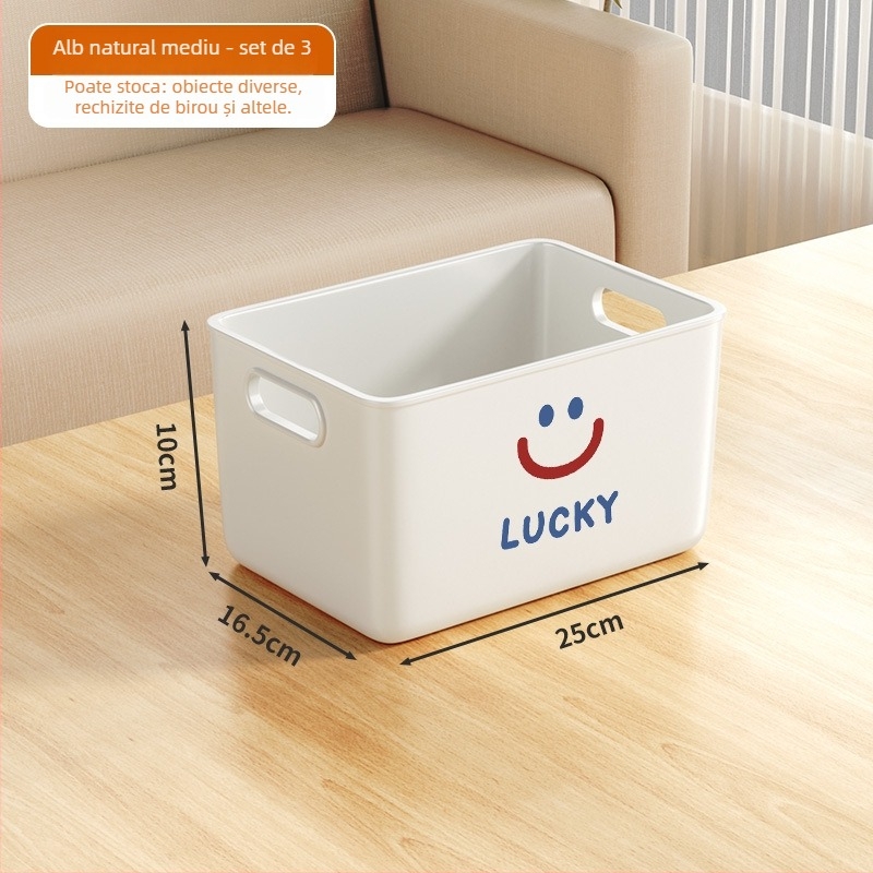 Cutie de depozitare, modelul 7979, material PP, capacitate 45L, pentru șosete, pulovere și produse cosmetice, potrivită pentru living, dormitor și birou, stil modern minimalist