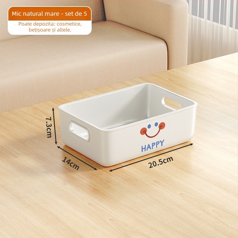 Cutie de depozitare, modelul 7979, material PP, capacitate 45L, pentru șosete, pulovere și produse cosmetice, potrivită pentru living, dormitor și birou, stil modern minimalist