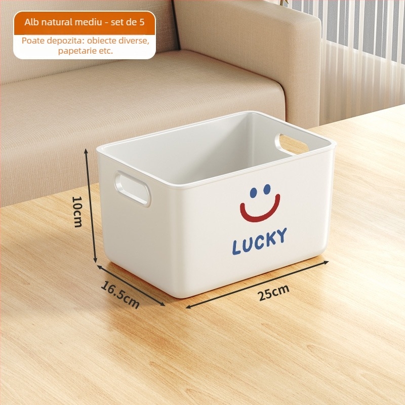 Cutie de depozitare, modelul 7979, material PP, capacitate 45L, pentru șosete, pulovere și produse cosmetice, potrivită pentru living, dormitor și birou, stil modern minimalist