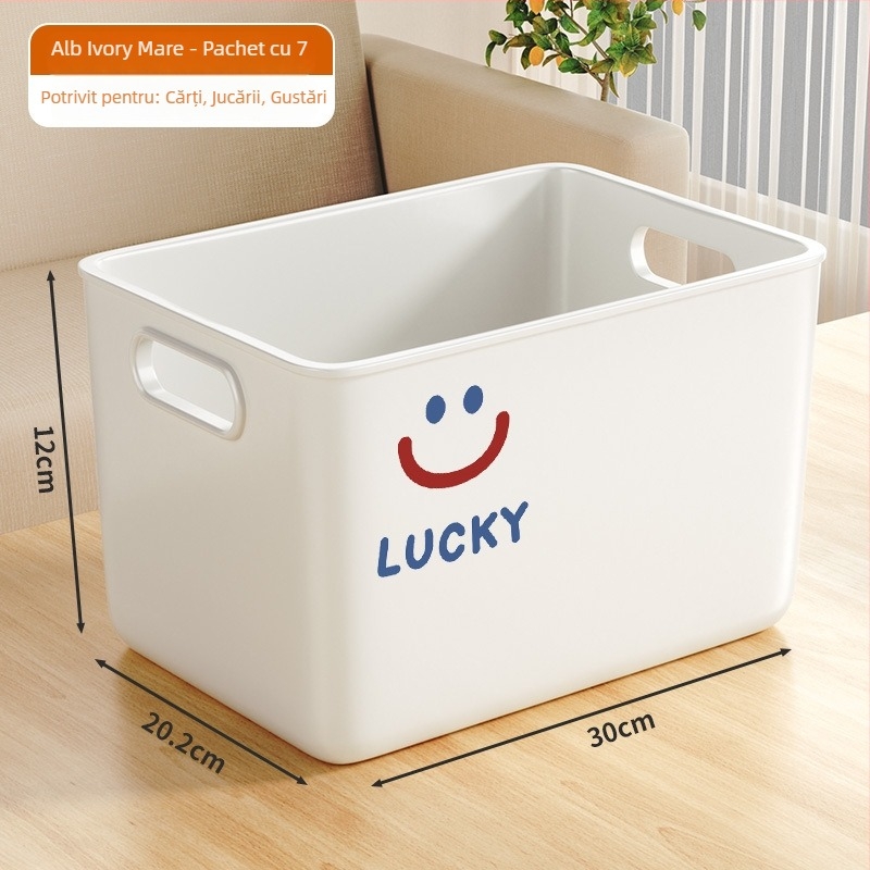 Cutie de depozitare, modelul 7979, material PP, capacitate 45L, pentru șosete, pulovere și produse cosmetice, potrivită pentru living, dormitor și birou, stil modern minimalist