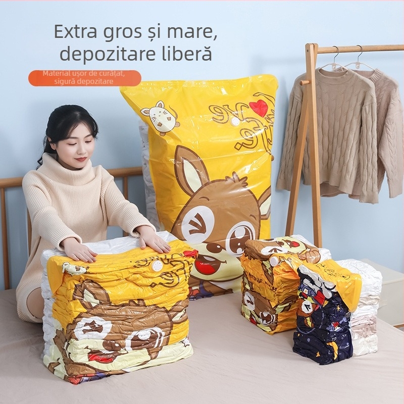 Kangaroo sac de vid pentru depozitare pătură | design de aspirație 3D, Material PA-PE, Model: sac de compresie