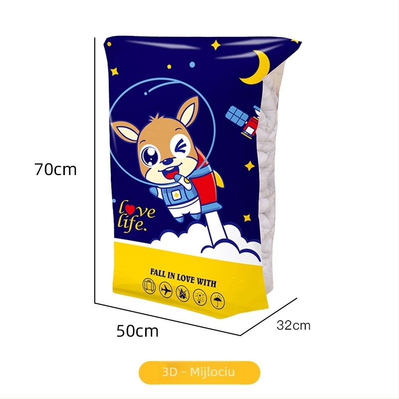 Kangaroo sac de vid pentru depozitare pătură | design de aspirație 3D, Material PA-PE, Model: sac de compresie