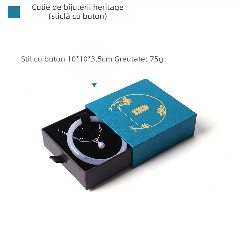 Cutie pentru brățări cu sertar – stil moștenire, ambalaj pentru accesorii | Material: Material compozit | Tip ambalaj: cutie de bijuterii | Scop: ambalaj pentru accesorii | Brand: Artisan