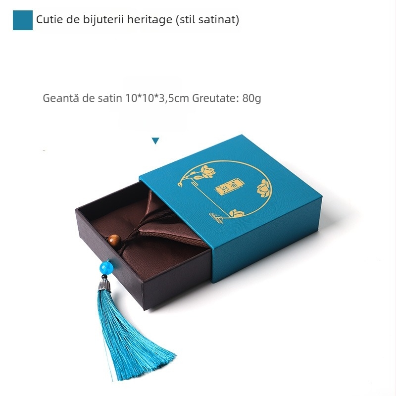 Cutie pentru brățări cu sertar – stil moștenire, ambalaj pentru accesorii | Material: Material compozit | Tip ambalaj: cutie de bijuterii | Scop: ambalaj pentru accesorii | Brand: Artisan