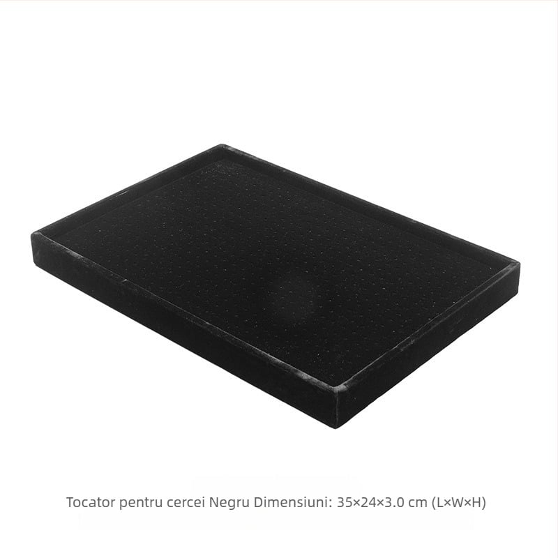 Tavă de depozitare a bijuteriilor pentru cercei, din lemn, cu 600 găuri, capac anti-praf