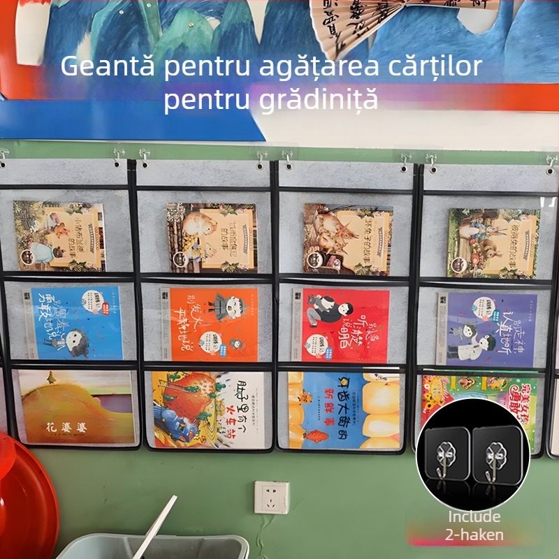 Sac de afișare pe perete pentru operele copiilor — model 001, marca House of Rabbits, stil clasic chinezesc.