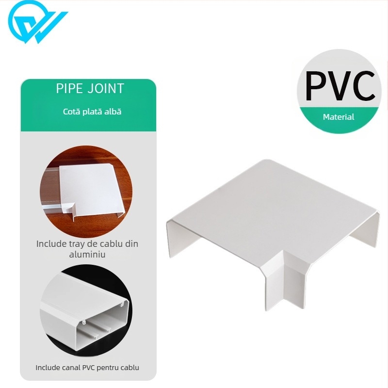 Canal de cabluri din aliaj de aluminiu, montat la suprafață, priză 86, cabluri ascunse