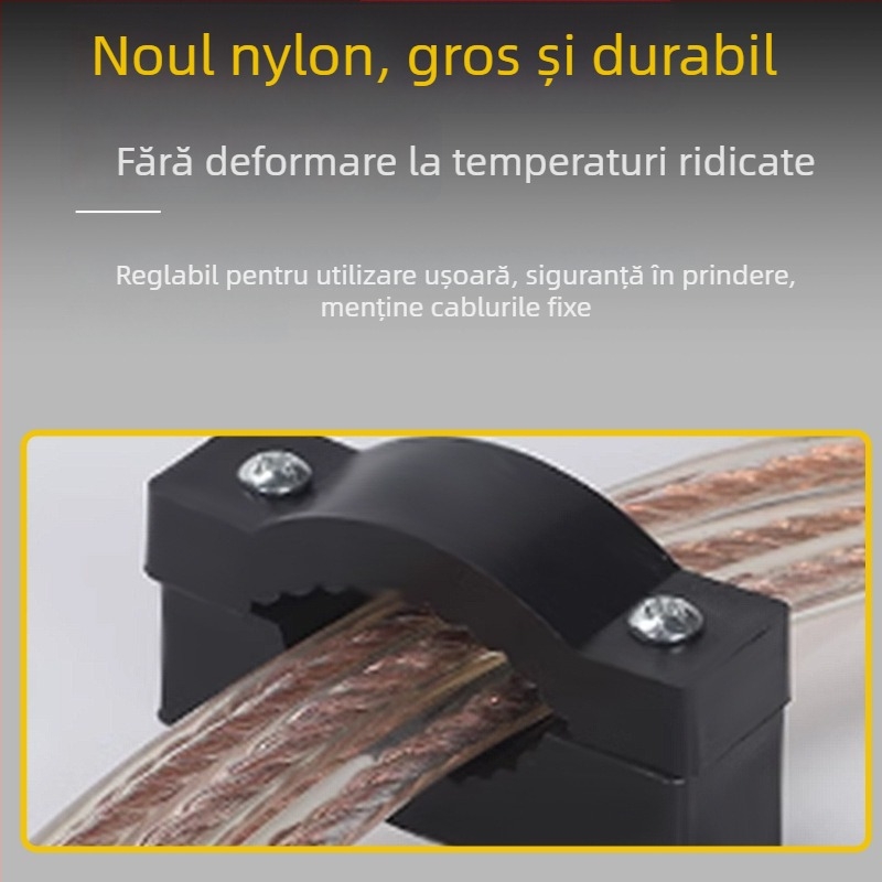 Clip de fixare pentru cabluri din plastic, cu design îngroșat