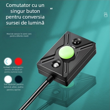 Lampă LED pentru momeli cu alimentare inductivă pentru pescuit de noapte – reîncărcabilă, corp ABS