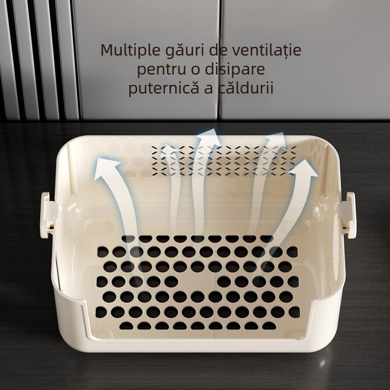 Raft de depozitare pentru birou – plastic, 4 etaje, montare pe birou, stil modern minimalist, pentru organizare