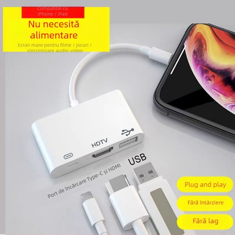 Cablu HDMI pentru dispozitive Apple, cablu HDMI 2.0 HDTV de înaltă viteză, OEM disponibil, lansat în 2024