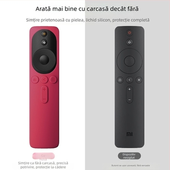 Husă de protecție pentru telecomanda Xiaomi TV – din silicon, stil modern minimalist, compatibilă cu telecomenzile Mi TV din 4 generații