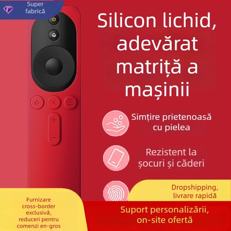 Husă de protecție pentru telecomanda Xiaomi TV – din silicon, stil modern minimalist, compatibilă cu telecomenzile Mi TV din 4 generații