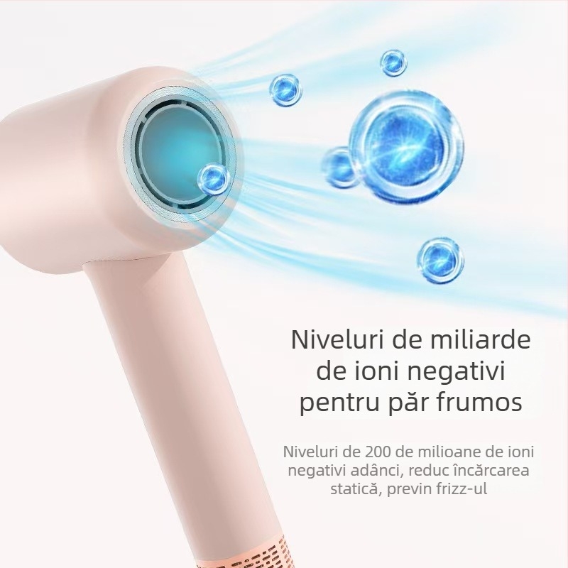 Uscător de păr fără lamă, cu ioni negativi, 1600W, motor fără perii, 220V