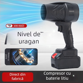 Suflător de praf portabil, cu baterie litiu reîncărcabilă, 21V, ventilator industrial
