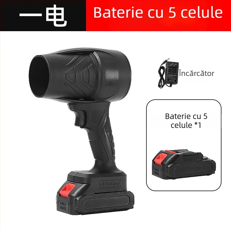 Suflător de praf portabil, cu baterie litiu reîncărcabilă, 21V, ventilator industrial