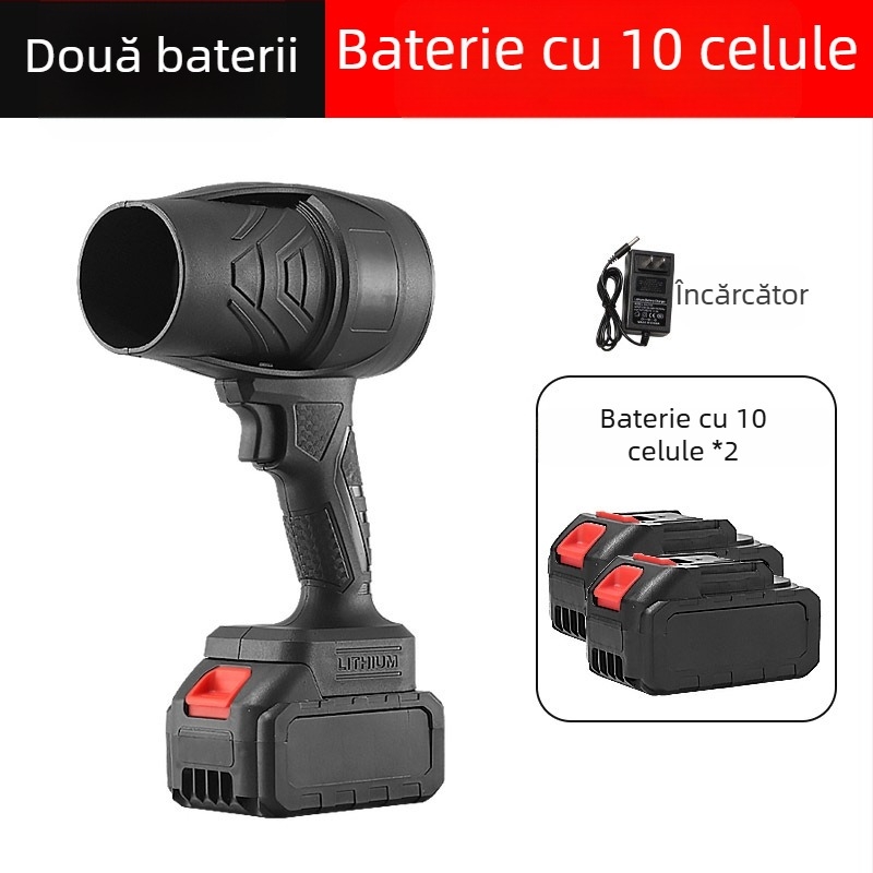 Suflător de praf portabil, cu baterie litiu reîncărcabilă, 21V, ventilator industrial