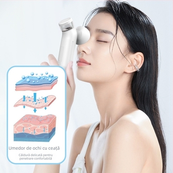 Dispozitiv de îngrijire a ochilor NINE BEAUTY – hidratare cu nano-pulverizare, masaj ocular cu compresie caldă, portabil, IPX5, baterie încorporată 300–500 mAh, pentru uz casnic