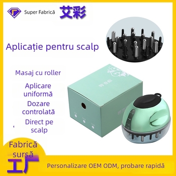 Cy-588 Pieptene ghid lichid pentru scalp – ABS, aplicator pentru scalp pentru creșterea părului, controlul sebumului, anti-mătreață, calmarea scalpului, 74 g