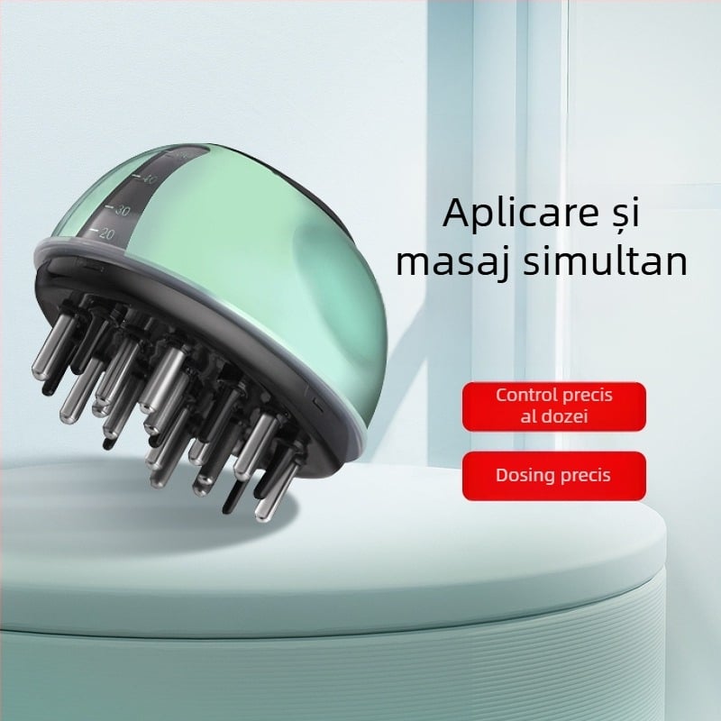 Cy-588 Pieptene ghid lichid pentru scalp – ABS, aplicator pentru scalp pentru creșterea părului, controlul sebumului, anti-mătreață, calmarea scalpului, 74 g