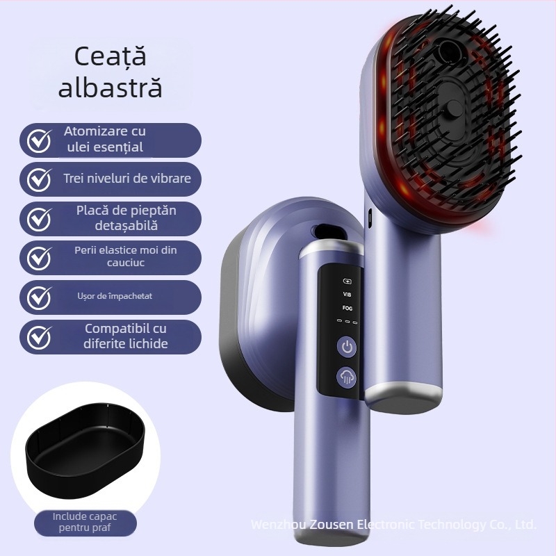 Masajor electric pentru cap cu masaj pe meridiane ale scalpului, spray pentru creșterea părului și aplicator de lichid - Model Dys-15, treapta 3, pentru toate vârstele, lansare 2025