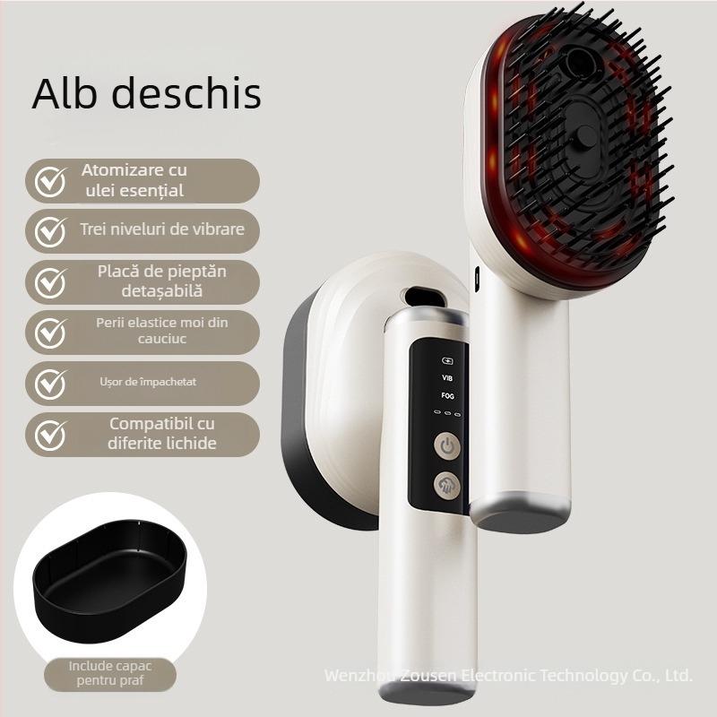 Masajor electric pentru cap cu masaj pe meridiane ale scalpului, spray pentru creșterea părului și aplicator de lichid - Model Dys-15, treapta 3, pentru toate vârstele, lansare 2025