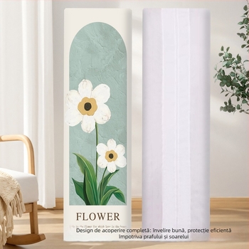 Husă de praf pentru aer condiționat vertical, dreptunghiulară pentru living, poliester, compatibilă 3P2P, personalizabilă
