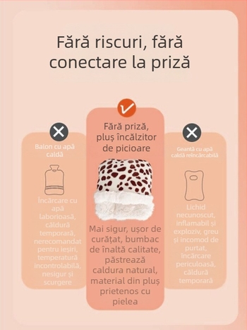 Papuci bărbați încălziți cu talpă încălzită, piele naturală, încălțăminte de casă pentru birou