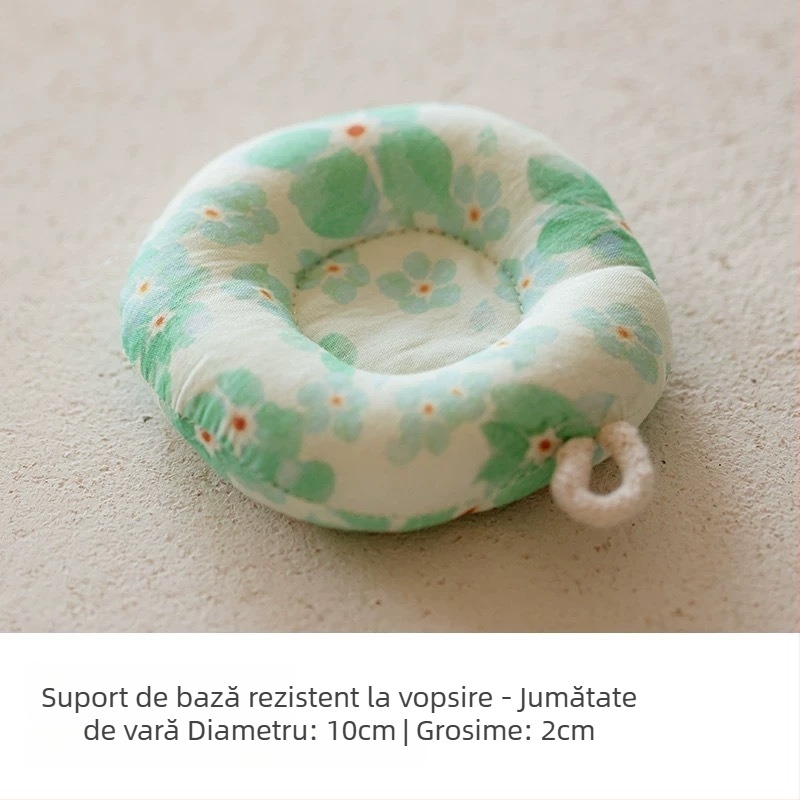 Covoraș pentru ceainic din bumbac-lenin, în stil japonez, cu protecție anti-arși îngroșată, suport circular pentru ceai și pentru lapte, realizat manual