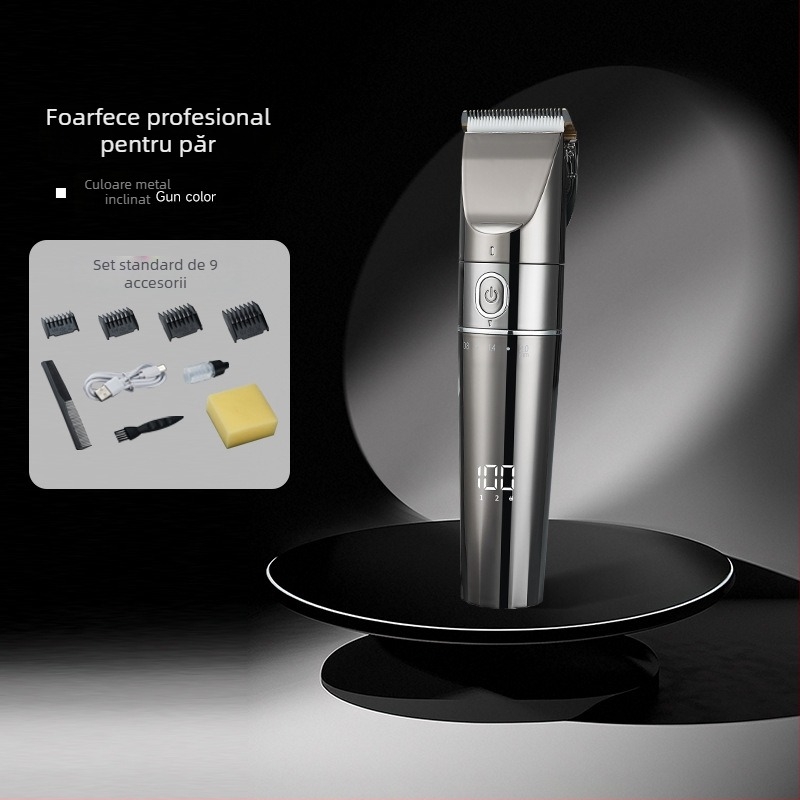Mașină de tuns păr pentru copii, ultra-silențioasă, cu baterie încorporată, lamă ceramică, autonomie 1–3 ore, reîncărcabilă