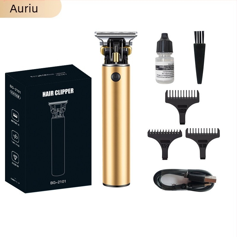 Set de tuns păr - reîncărcabil, motor cu perii, lame din oțel inoxidabil, rezistent la apă, baterie încorporată 1200–2000mAh