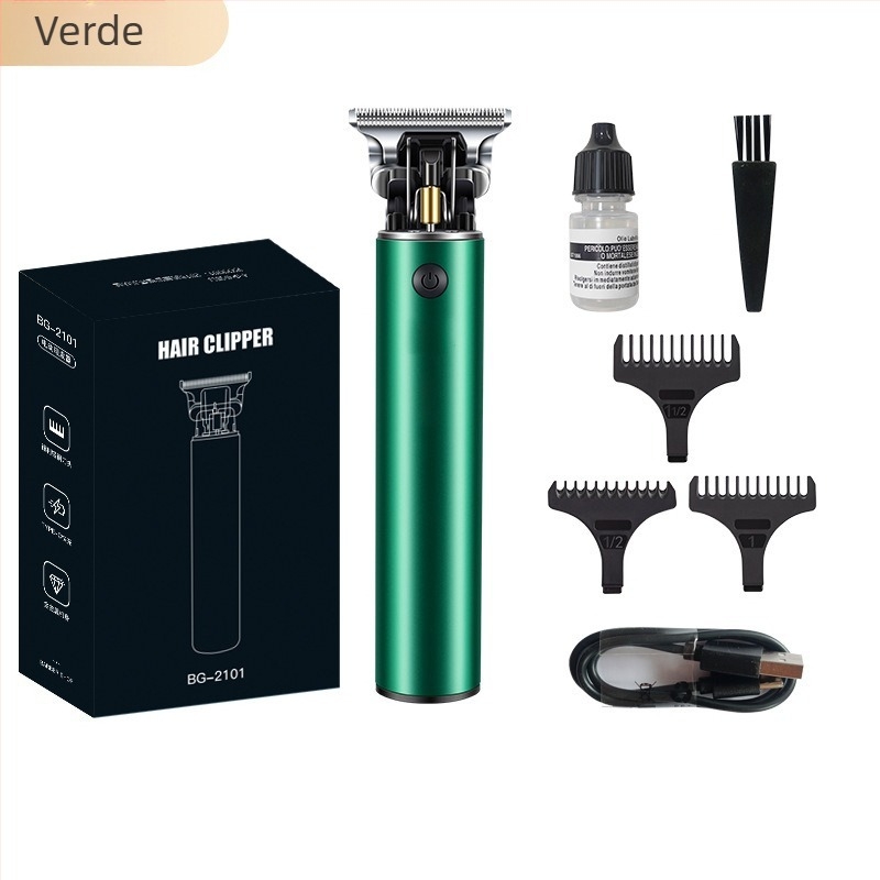 Set de tuns păr - reîncărcabil, motor cu perii, lame din oțel inoxidabil, rezistent la apă, baterie încorporată 1200–2000mAh