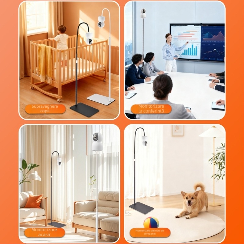Suport de podea rotativ pentru camera de monitorizare a bebelușilor Xiaomi Ezviz Tapo; metalic; universal; posibilitate de personalizare