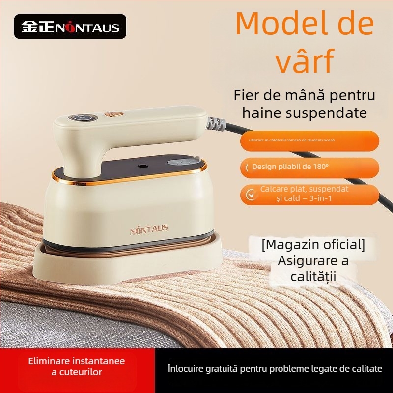 Fier de haine portabil cu abur — 1000W, alimentare la priză, 111–240V, capacitate sub 0,8 L, design pliabil, sistem de călire all-in-one