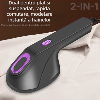 Fier de haine cu abur, portabil, alimentare USB, 40 W, tensiune până la 36 V, capacitate sub 0,8 L