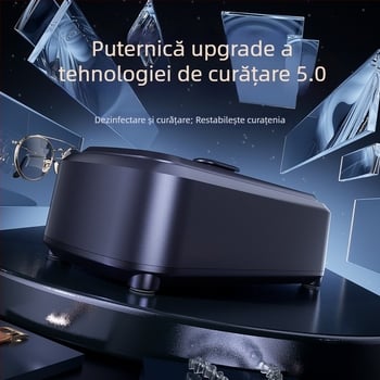 Mașină ultrasonică de curățare pentru ochelari, bijuterii, aparate ortodontice și lentile de contact, sterilizare și dezinfectare, capacitate mare; Model 975; Mod de operare: mecanic; Timp de funcționare: sub 2 ore; Alimentare: curent alternativ, 100-240 V