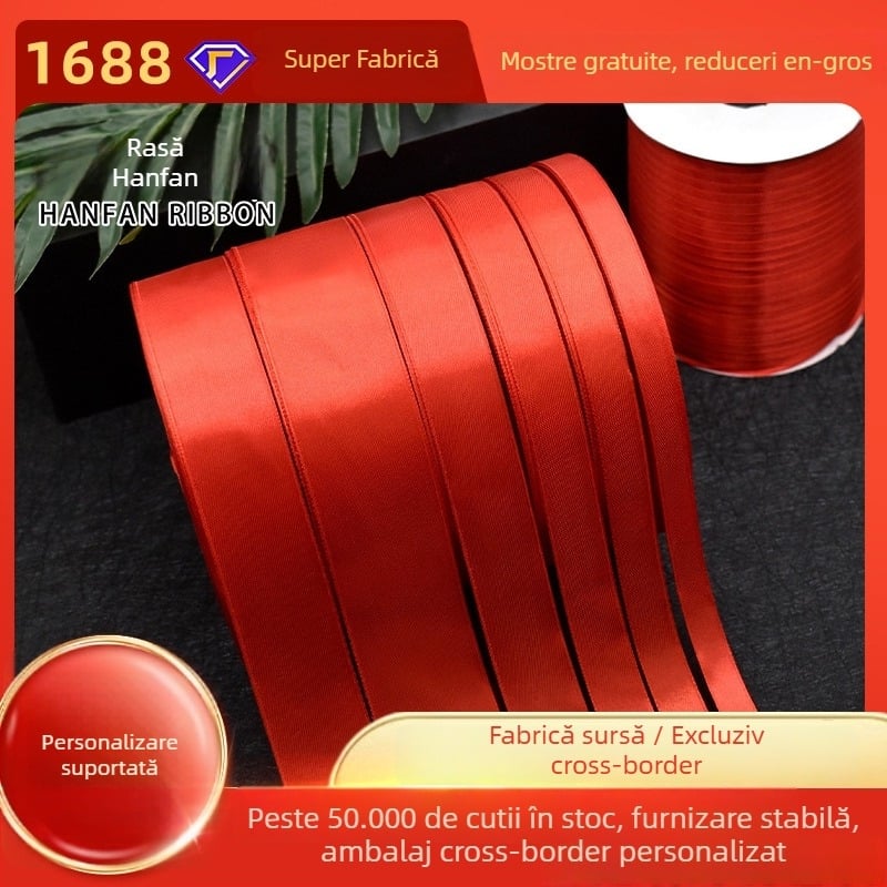 Xuanchen panglică – panglică poliester cu fundiță personalizabilă și opțiuni de imprimare a logo-ului; potrivită pentru îmbrăcăminte, textile de casă și uz industrial.