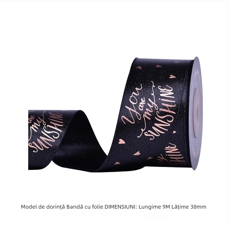 Bandă decorativă din poliester Yao Ming pentru ambalarea cadourilor, floristică și decor interior