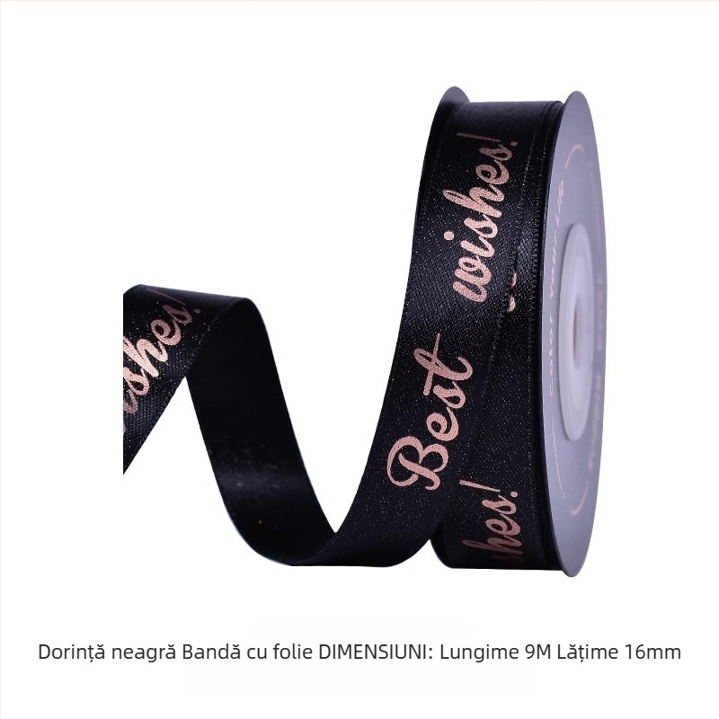 Bandă decorativă din poliester Yao Ming pentru ambalarea cadourilor, floristică și decor interior