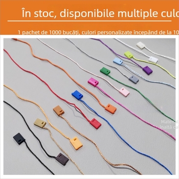 Șnur pentru etichete, Hengchang, fir poliester, cataramă plastic, pentru pantofi, pălării, genți, îmbrăcăminte, accesorii, textile de casă, jucării