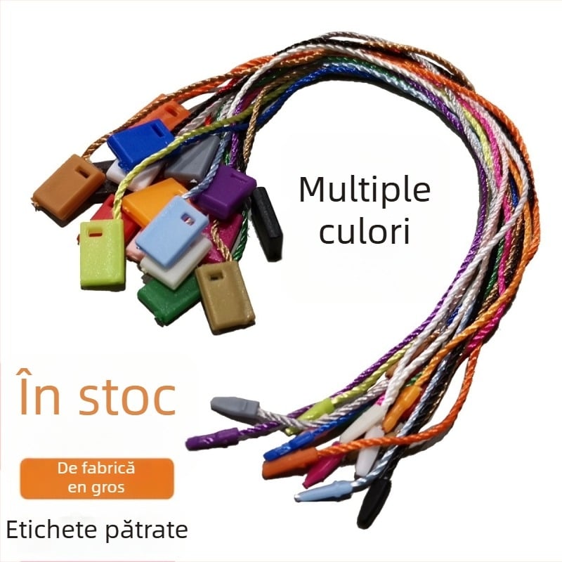 Șnur pentru etichete, Hengchang, fir poliester, cataramă plastic, pentru pantofi, pălării, genți, îmbrăcăminte, accesorii, textile de casă, jucării