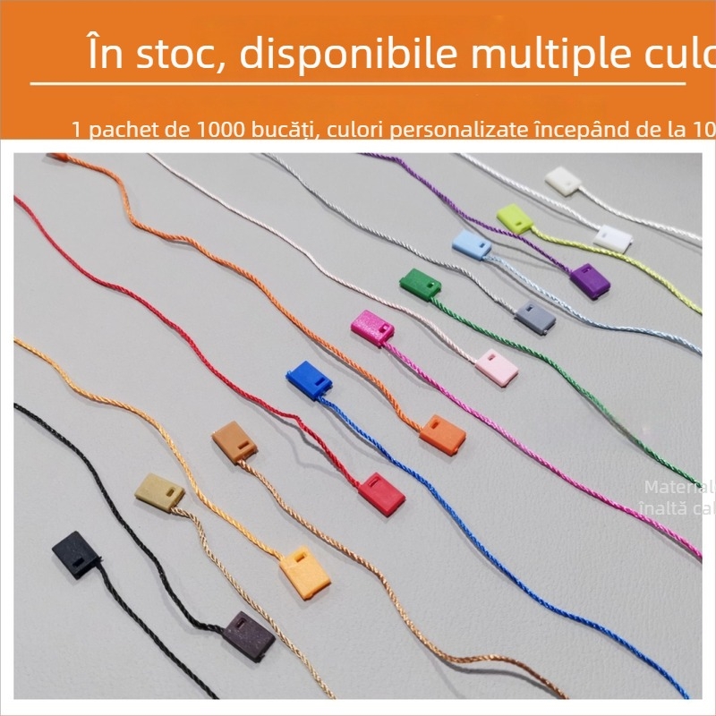 Șnur pentru etichete, Hengchang, fir poliester, cataramă plastic, pentru pantofi, pălării, genți, îmbrăcăminte, accesorii, textile de casă, jucării