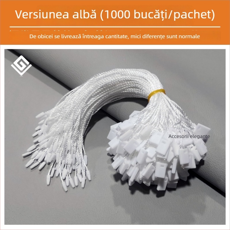 Șnur pentru etichete, Hengchang, fir poliester, cataramă plastic, pentru pantofi, pălării, genți, îmbrăcăminte, accesorii, textile de casă, jucării