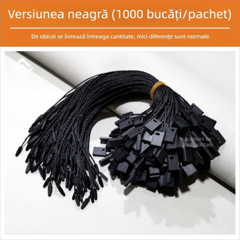 Șnur pentru etichete, Hengchang, fir poliester, cataramă plastic, pentru pantofi, pălării, genți, îmbrăcăminte, accesorii, textile de casă, jucării