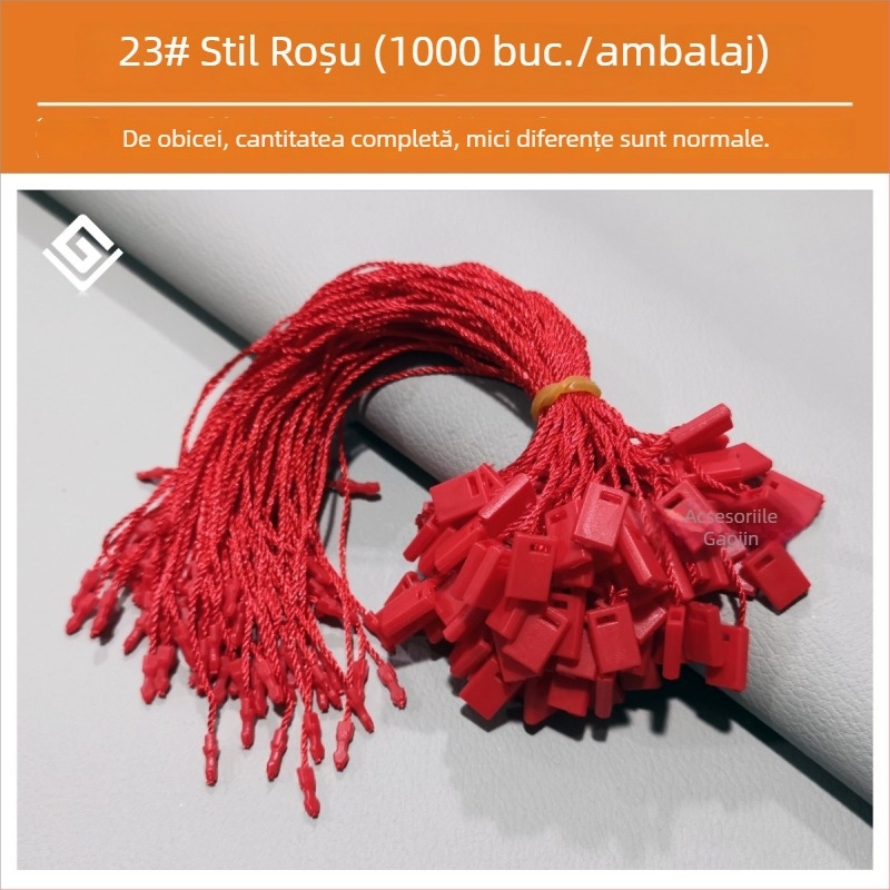Șnur pentru etichete, Hengchang, fir poliester, cataramă plastic, pentru pantofi, pălării, genți, îmbrăcăminte, accesorii, textile de casă, jucării