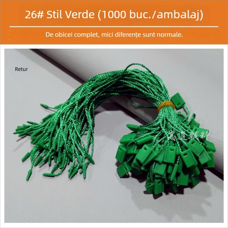 Șnur pentru etichete, Hengchang, fir poliester, cataramă plastic, pentru pantofi, pălării, genți, îmbrăcăminte, accesorii, textile de casă, jucării
